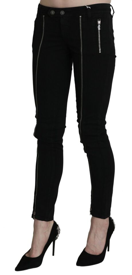 Dolce & Gabbana Chic Black Low Waist Slim Fit Skinny Jeans Dolce & Gabbana