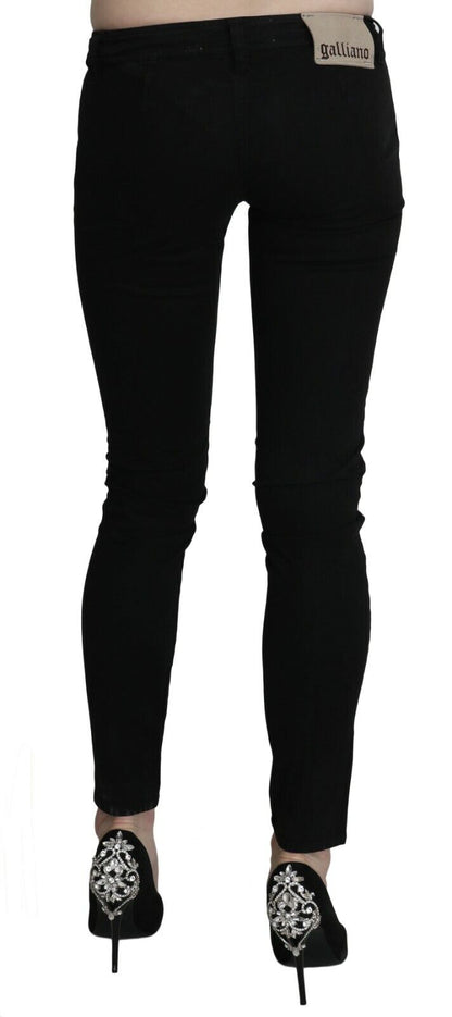 Dolce & Gabbana Chic Black Low Waist Slim Fit Skinny Jeans Dolce & Gabbana