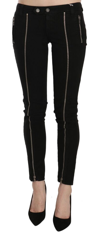 Dolce & Gabbana Chic Black Low Waist Slim Fit Skinny Jeans Dolce & Gabbana