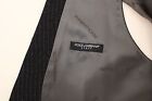 Dolce & Gabbana Elegant Gray Striped Wool Dress Vest Dolce & Gabbana