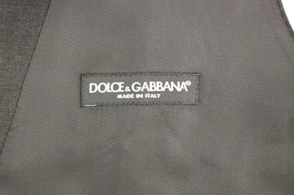 Dolce & Gabbana Sleek Gray Wool Dress Vest Dolce & Gabbana