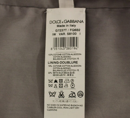 Dolce & Gabbana Elegant Gray Slim Fit Dress Vest Dolce & Gabbana