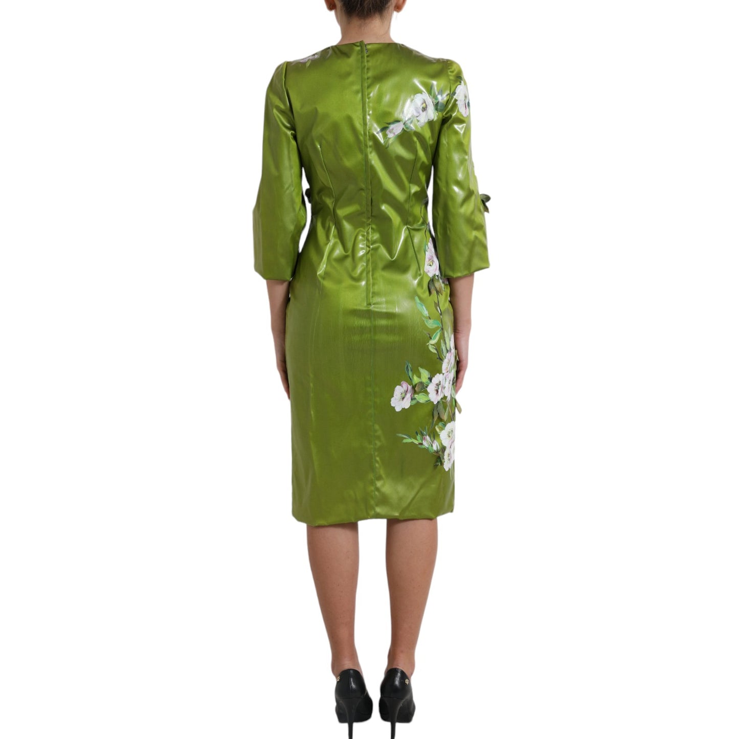 Dolce & Gabbana Floral Elegance Midi Sheath Dress Dolce & Gabbana