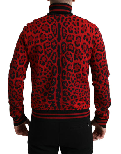 Dolce & Gabbana Elegant Leopard Turtleneck Sweater Dolce & Gabbana