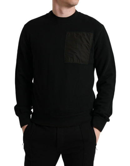 Dolce & Gabbana Elegant Crew Neck Cotton Blend Sweater Dolce & Gabbana