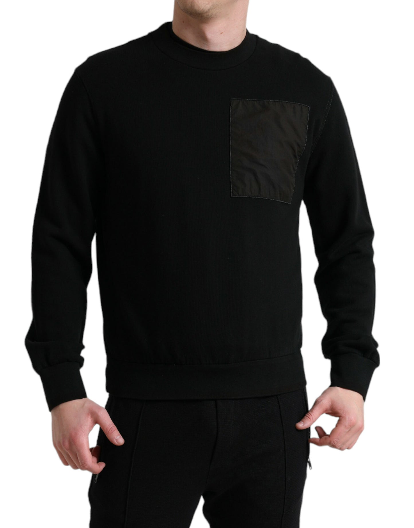 Dolce & Gabbana Elegant Crew Neck Cotton Blend Sweater Dolce & Gabbana