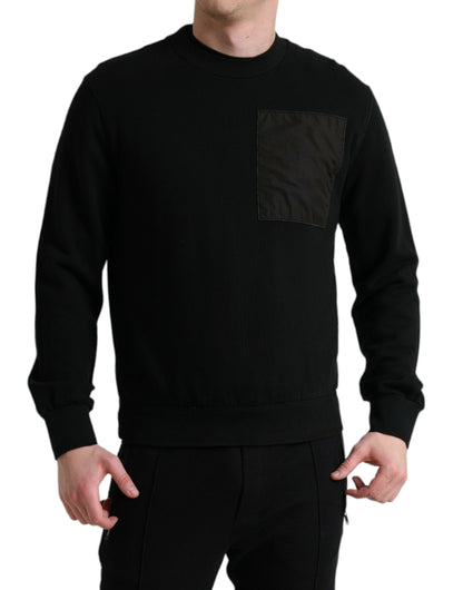 Dolce & Gabbana Elegant Crew Neck Cotton Blend Sweater Dolce & Gabbana