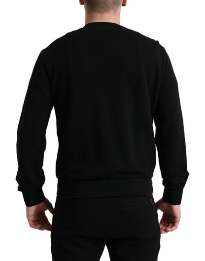 Dolce & Gabbana Elegant Crew Neck Cotton Blend Sweater Dolce & Gabbana