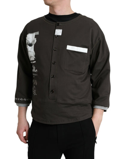 Dolce & Gabbana Elegant Cotton Crew Neck Pullover Dolce & Gabbana