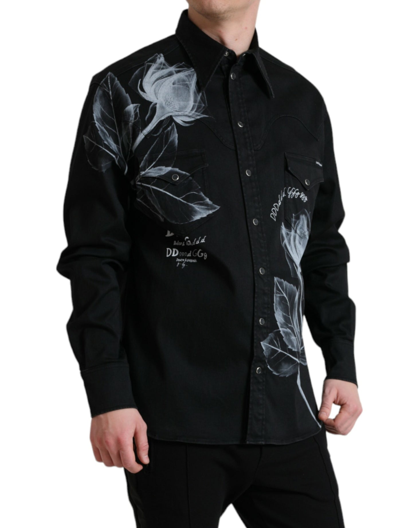 Dolce & Gabbana Elegant Floral Print Dress Shirt Dolce & Gabbana