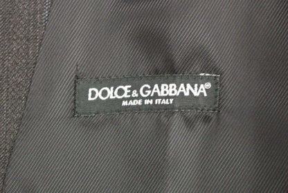 Dolce & Gabbana Elegant Striped Gray Dress Vest Dolce & Gabbana