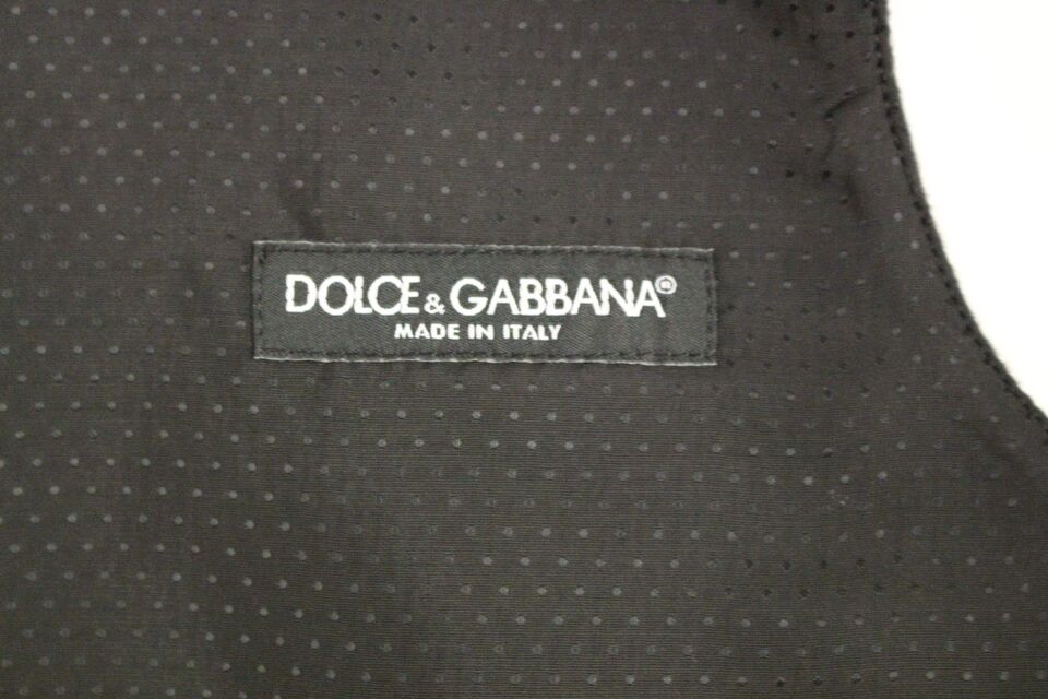 Dolce & Gabbana Elegant Gray Wool Blend Dress Vest Dolce & Gabbana