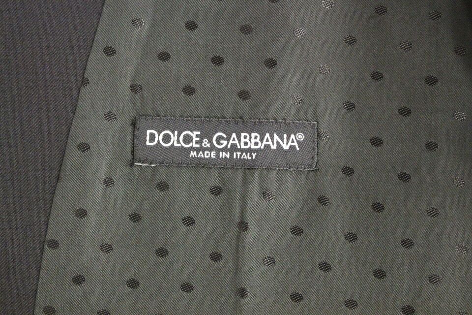 Dolce & Gabbana Elegant Black Wool Formal Dress Vest Dolce & Gabbana