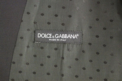 Dolce & Gabbana Elegant Black Wool Formal Dress Vest Dolce & Gabbana