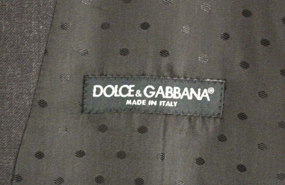 Dolce &amp; Gabbana মার্জিত ধূসর উলের আনুষ্ঠানিক পোষাক ন্যস্ত করা