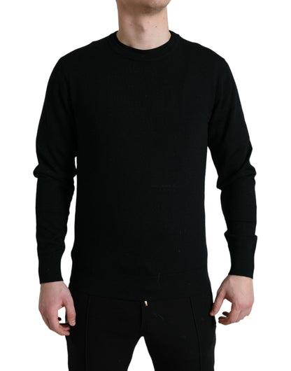 Dolce & Gabbana Stunning Black Wool Sweater Dolce & Gabbana