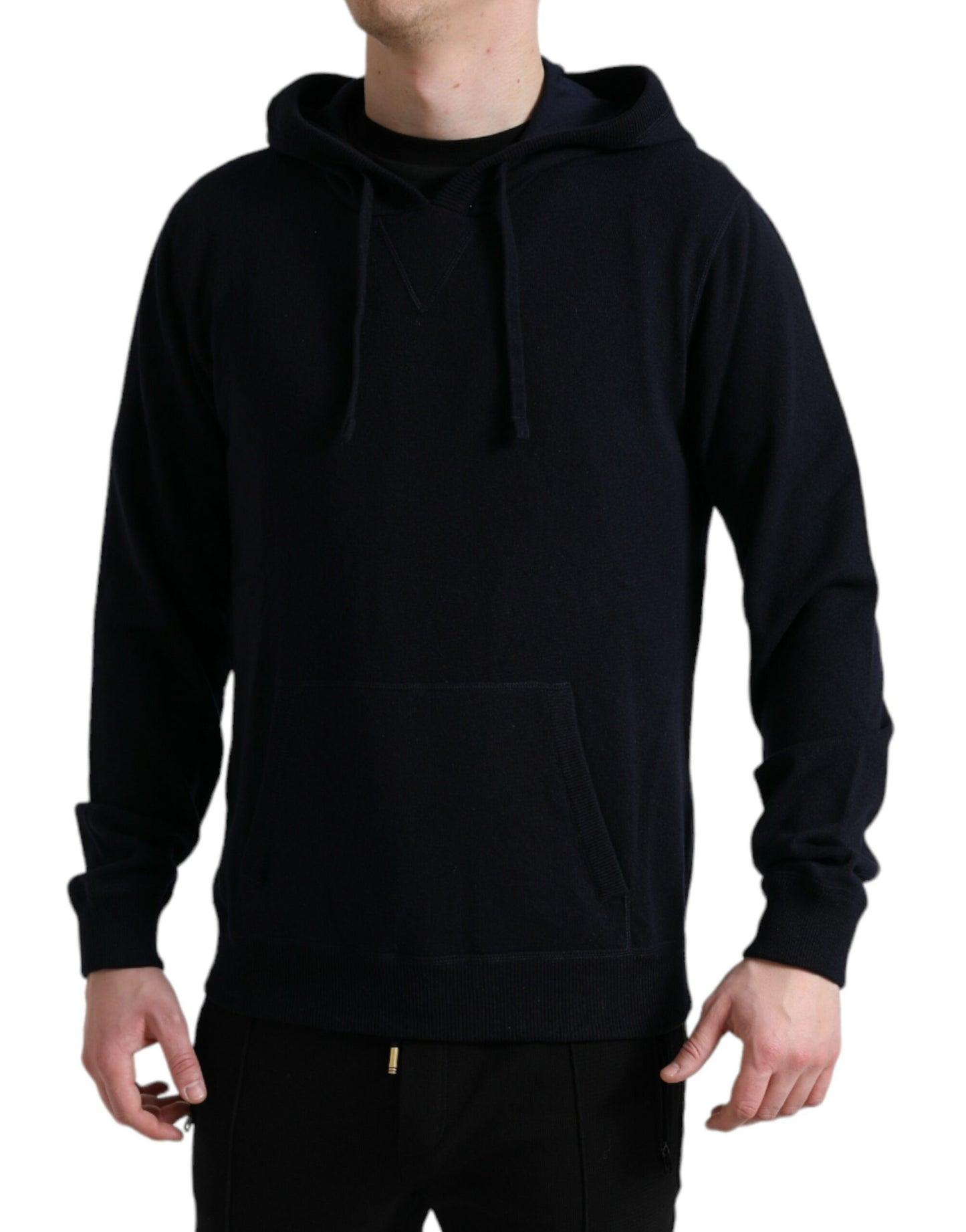 Dolce & Gabbana Elegant Cashmere Hooded Sweater in Blue Dolce & Gabbana