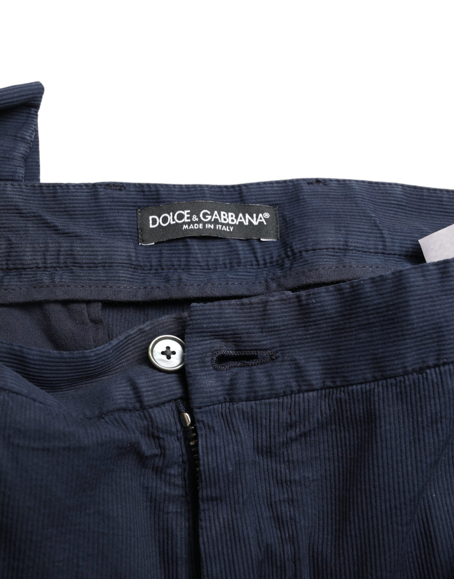 Dolce & Gabbana Elegant Dark Blue Skinny Dress Pants Dolce & Gabbana