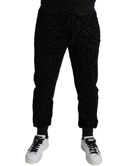 Dolce & Gabbana Elegant Leopard Joggers for Men Dolce & Gabbana