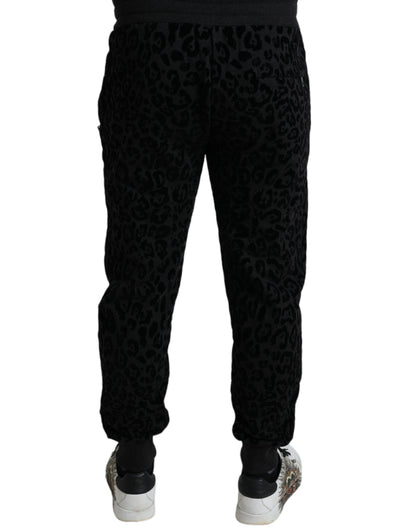 Dolce & Gabbana Elegant Leopard Joggers for Men Dolce & Gabbana