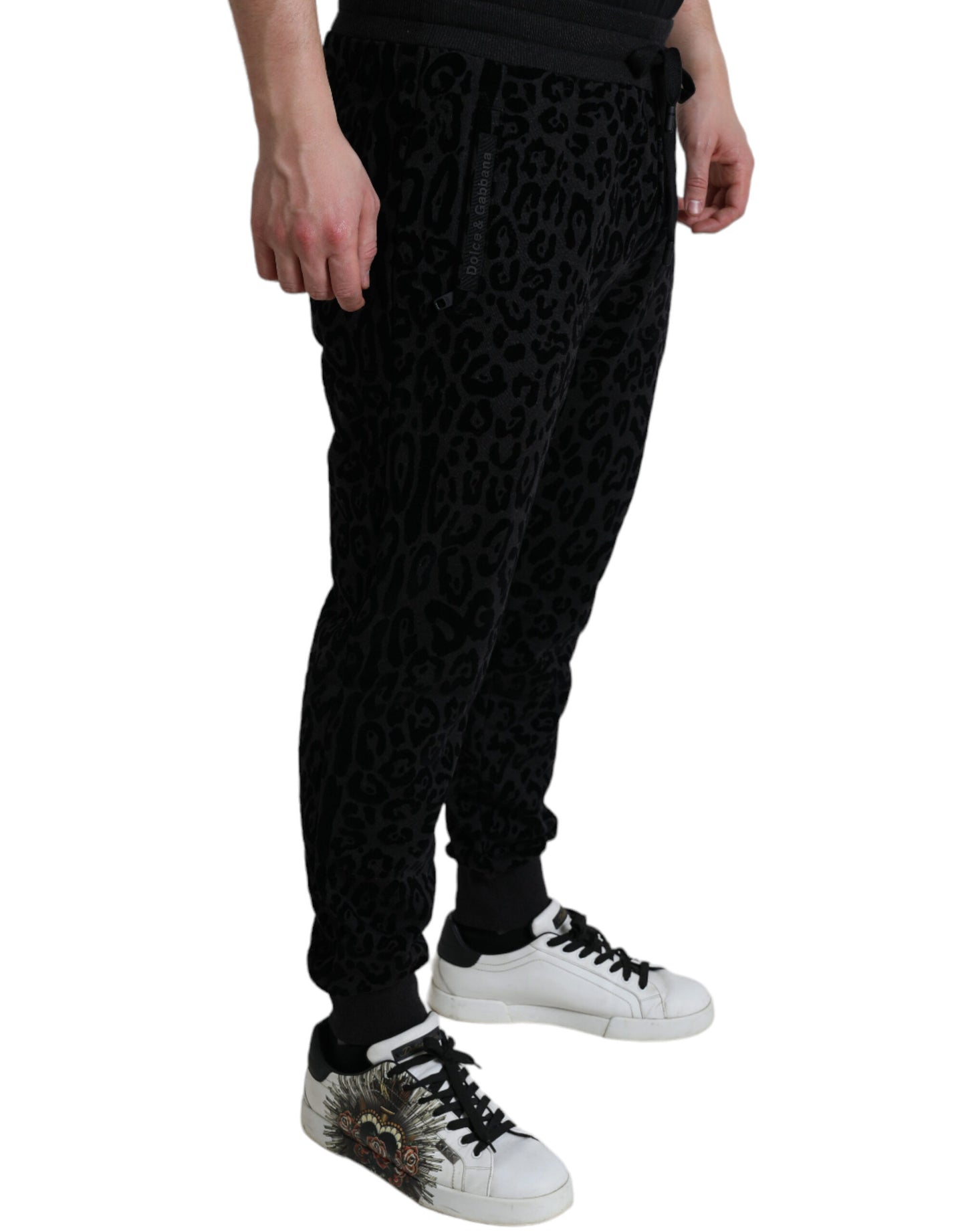 Dolce & Gabbana Elegant Leopard Joggers for Men Dolce & Gabbana