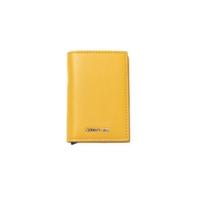 Cerruti 1881 Yellow Calf Leather Men Wallet Cerruti 1881