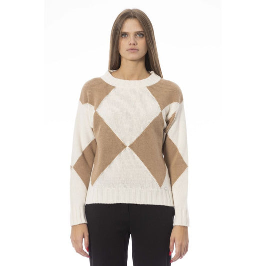 Baldinini Trend Beige Wool Women Sweater Baldinini Trend