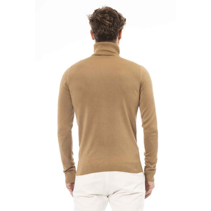 Baldinini Trend Beige Modal Men Sweater Baldinini Trend