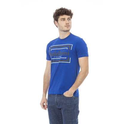 Baldinini Trend Blue Cotton Men T-Shirt Baldinini Trend