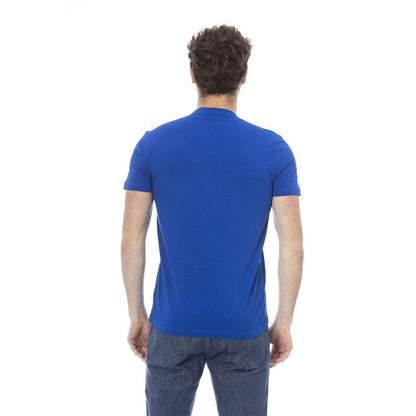 Baldinini Trend Blue Cotton Men T-Shirt Baldinini Trend