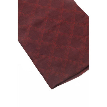 Trussardi Burgundy Viscose Mens Scarf Trussardi