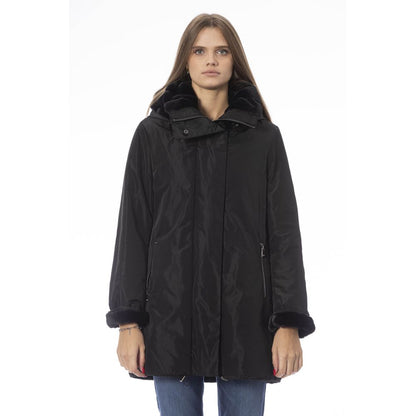 Baldinini Trend Black Polyester Women Jacket Baldinini Trend