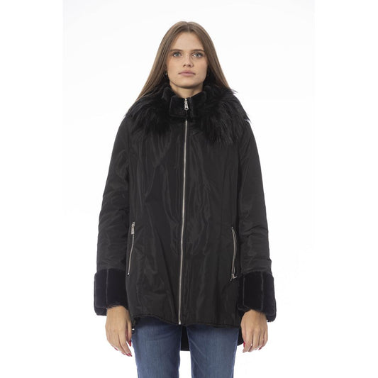 Baldinini Trend "Black Polyester Women Jacket" Baldinini Trend