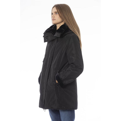 Baldinini Trend Black Polyester Women Jacket Baldinini Trend