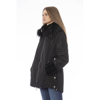 Baldinini Trend "Black Polyester Women Jacket" Baldinini Trend