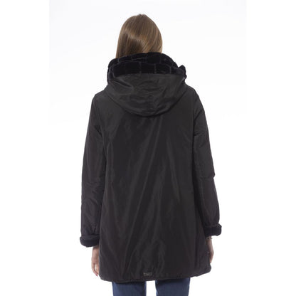 Baldinini Trend Black Polyester Women Jacket Baldinini Trend