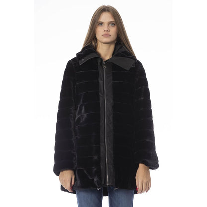 Baldinini Trend Black Polyester Women Jacket Baldinini Trend