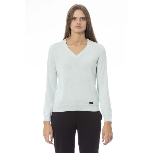 Baldinini Trend Light Blue Polyamide Women Sweater Baldinini Trend