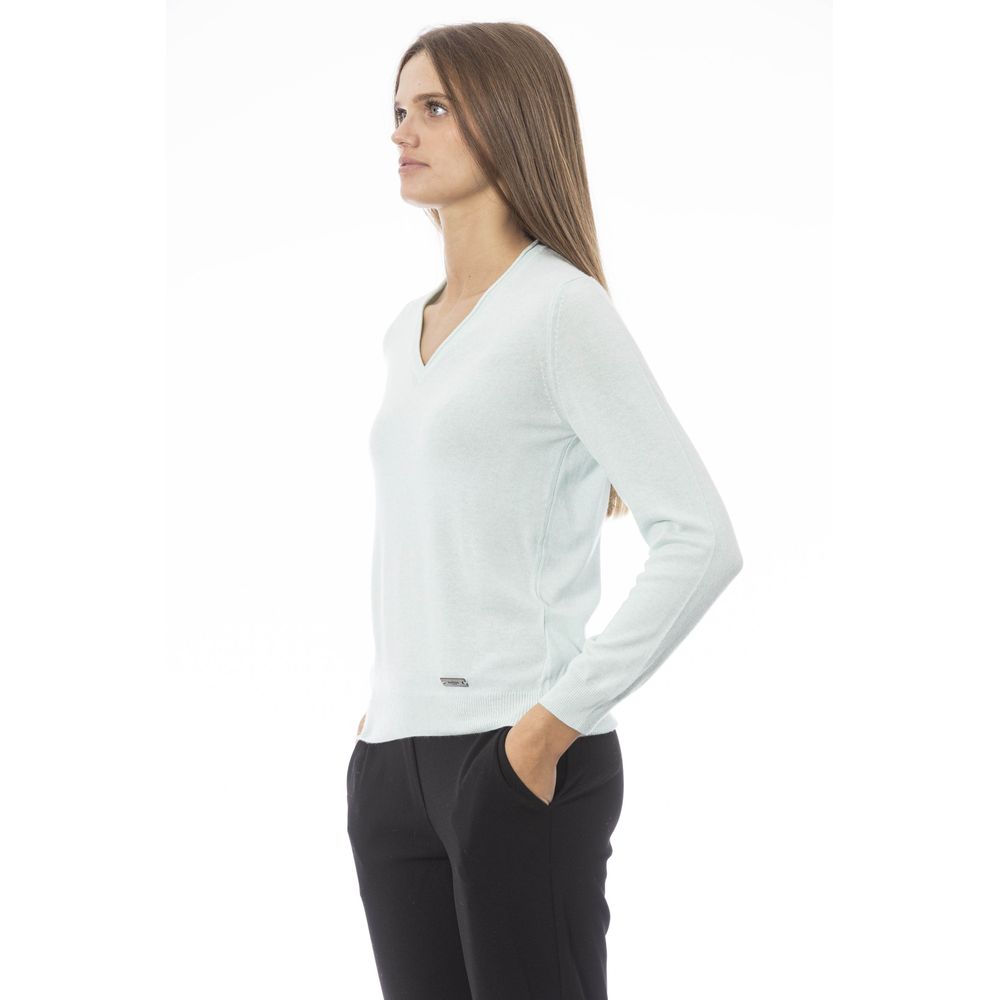 Baldinini Trend Light Blue Polyamide Women Sweater Baldinini Trend