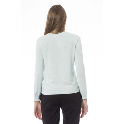 Baldinini Trend Light Blue Polyamide Women Sweater Baldinini Trend