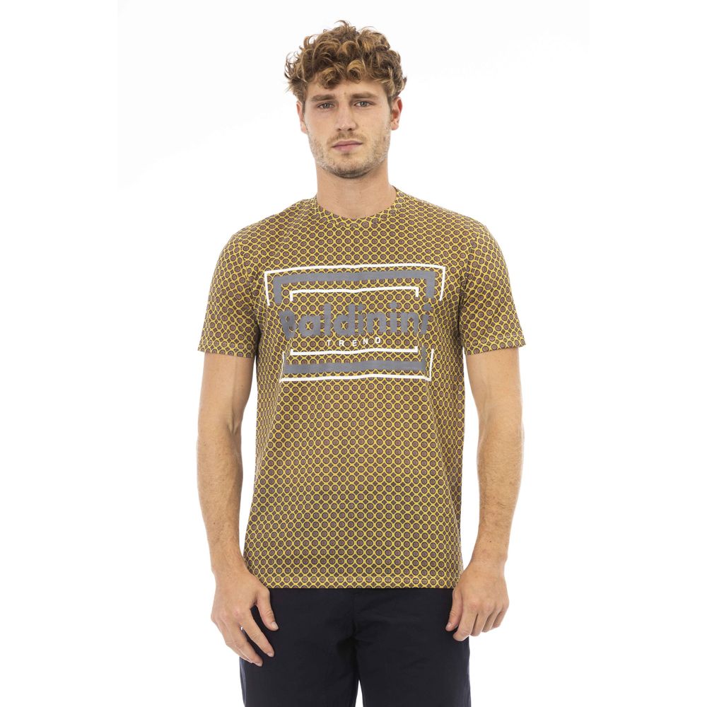 Baldinini Trend Gray Cotton Men T-Shirt Baldinini Trend