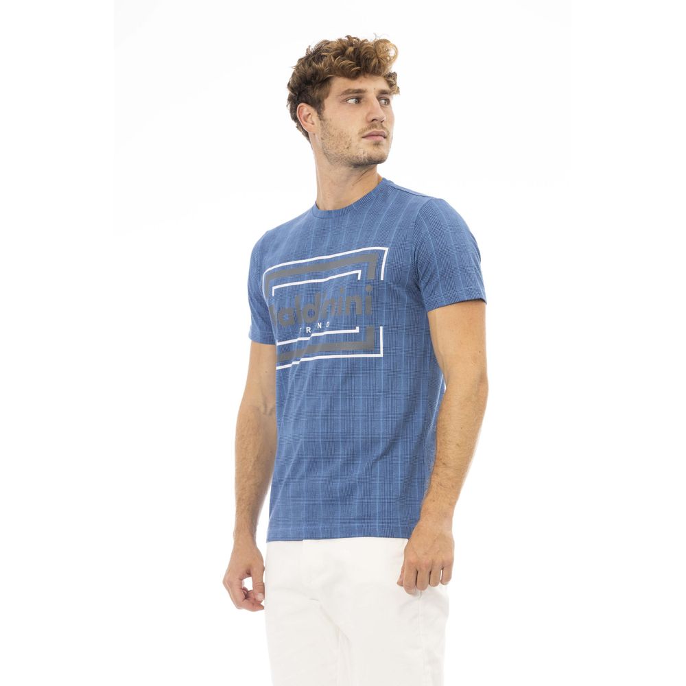 Baldinini Trend Blue Cotton Men T-Shirt Baldinini Trend