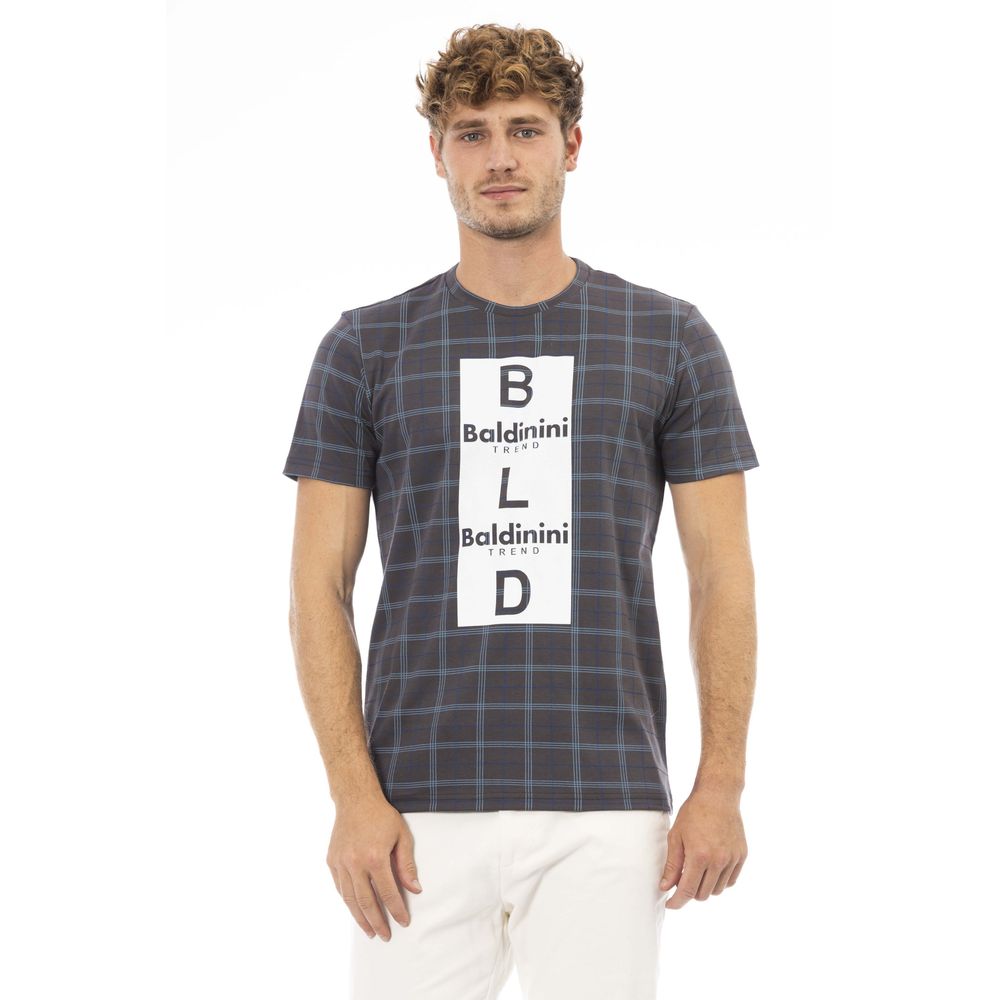 Baldinini Trend "Gray Cotton Men T-Shirt" Baldinini Trend