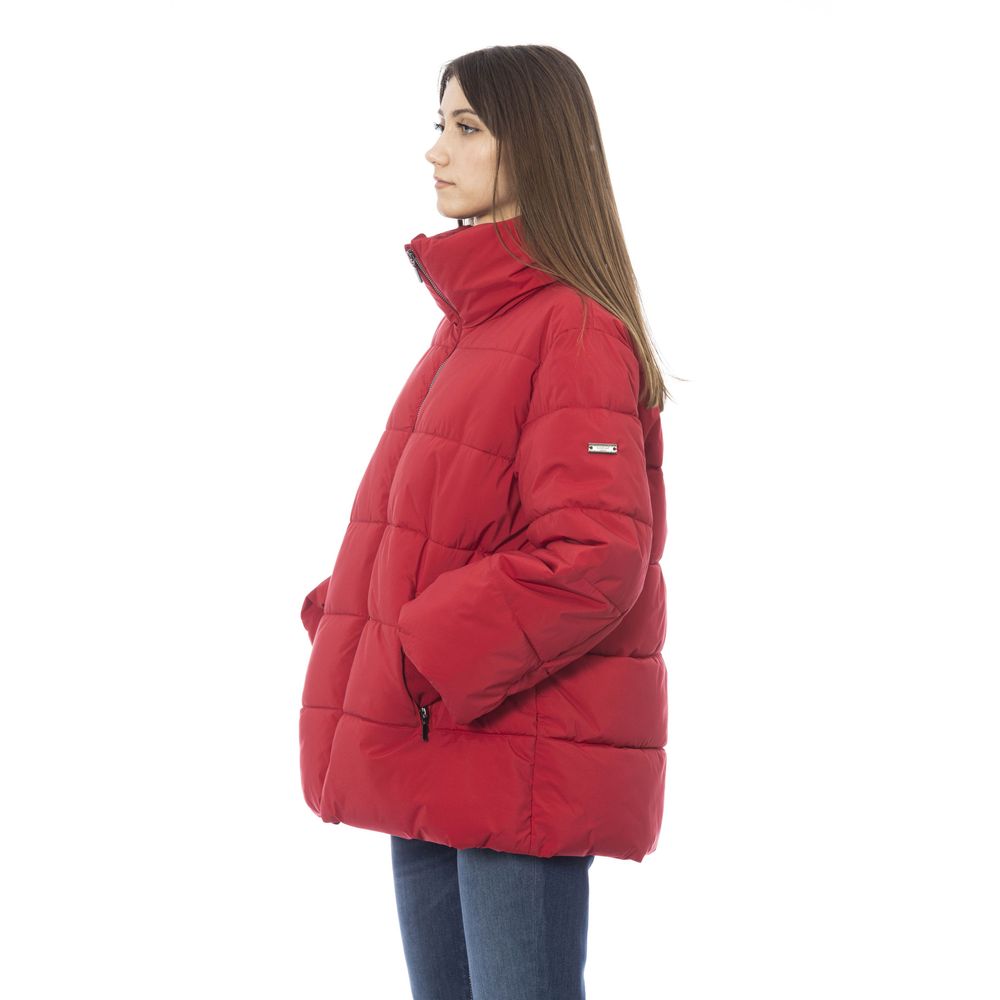 Baldinini Trend Red Polyamide Women Jacket Baldinini Trend