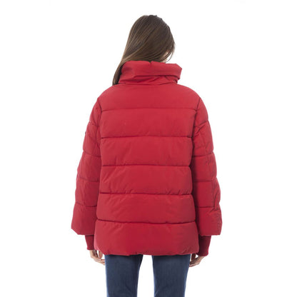 Baldinini Trend Red Polyamide Women Jacket Baldinini Trend