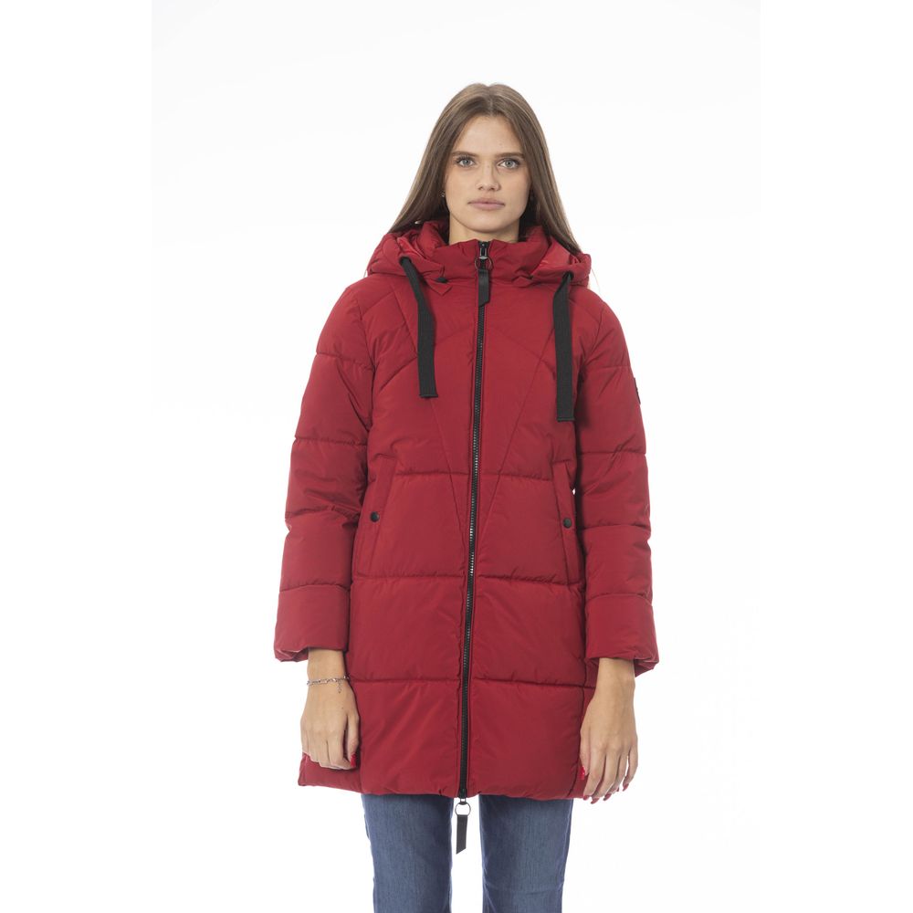 Baldinini Trend Red Polyester Women Jacket Baldinini Trend