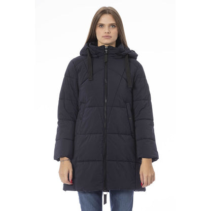 Baldinini Trend Blue Polyester Women Jacket Baldinini Trend