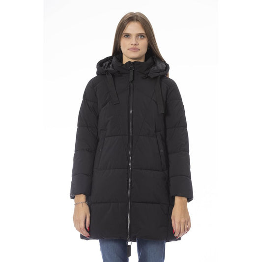 Baldinini Trend Black Polyester Women Jacket Baldinini Trend