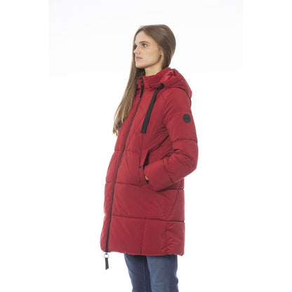 Baldinini Trend Red Polyester Women Jacket Baldinini Trend