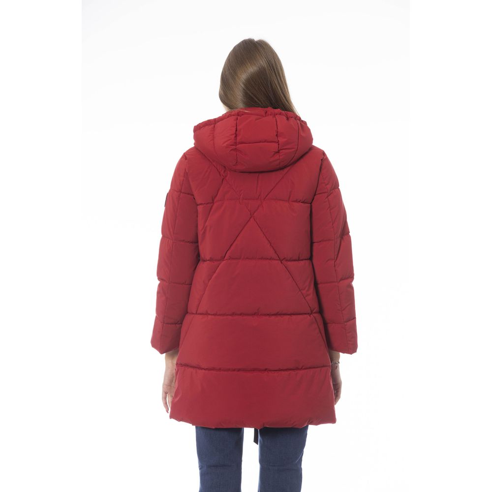 Baldinini Trend Red Polyester Women Jacket Baldinini Trend